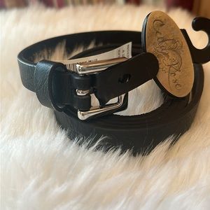 CEDAR ROSE BELT BLACK 100 % Genuine Leather